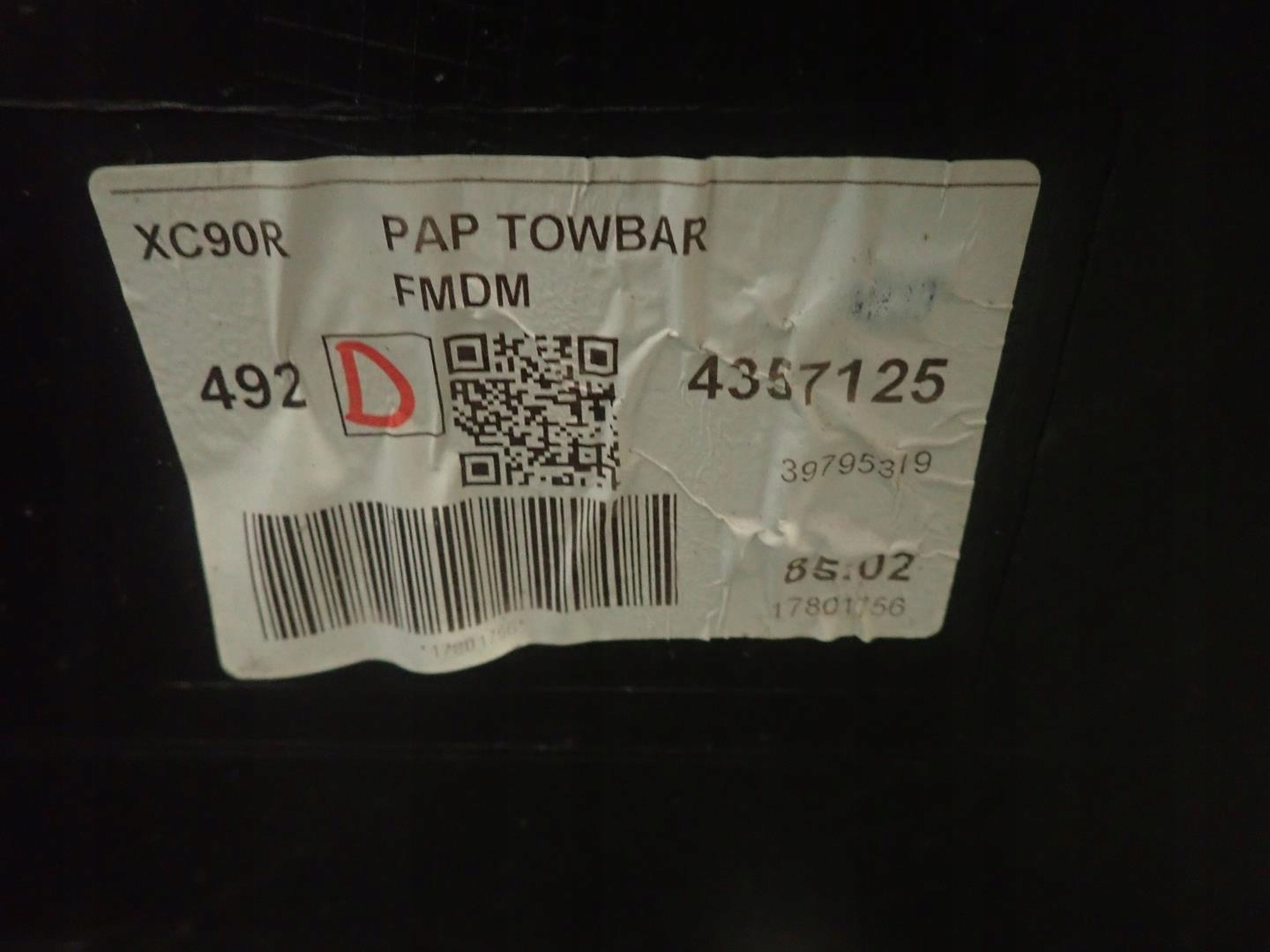 bumper rear part rear VOLVO XC90 LIFT 15