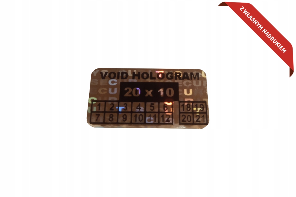 Plomba Void hologram 20x10 [250szt.]