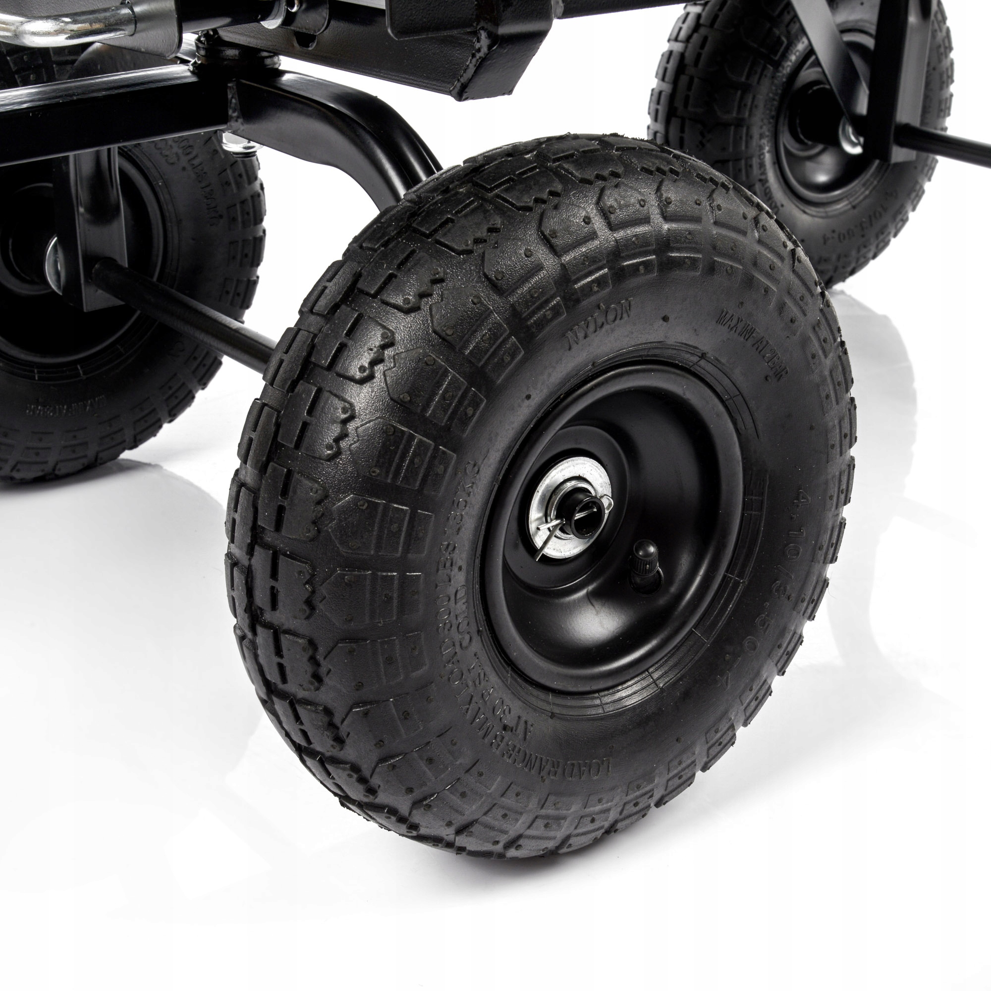 WÓZEK TRANSPORTOWY WYWROTKOWY TACZKA METEOR pojemny skrętna oś duże koła Marka Meteor