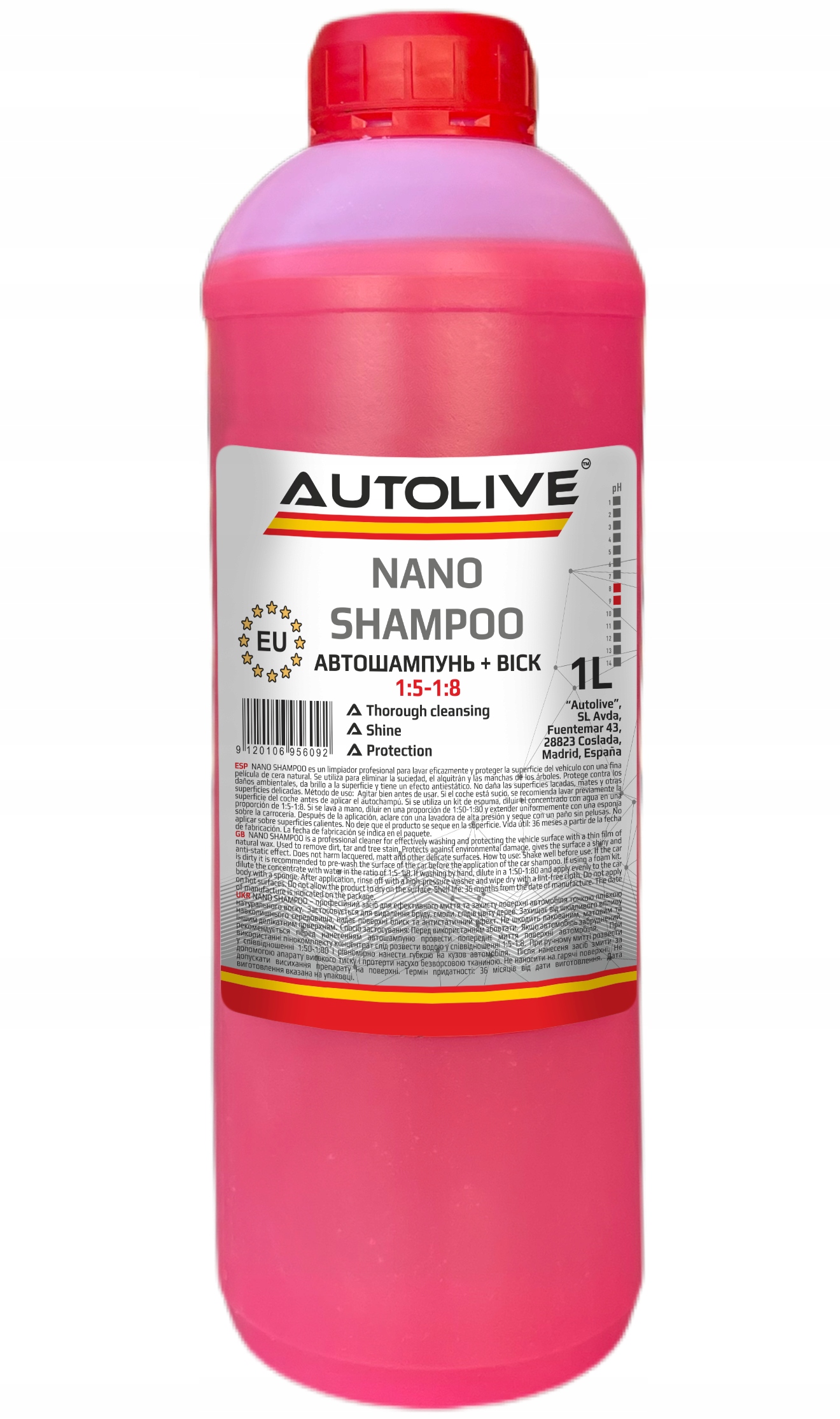 

Szampon samochodowy z woskiem Nano Wosk 1:8 1L