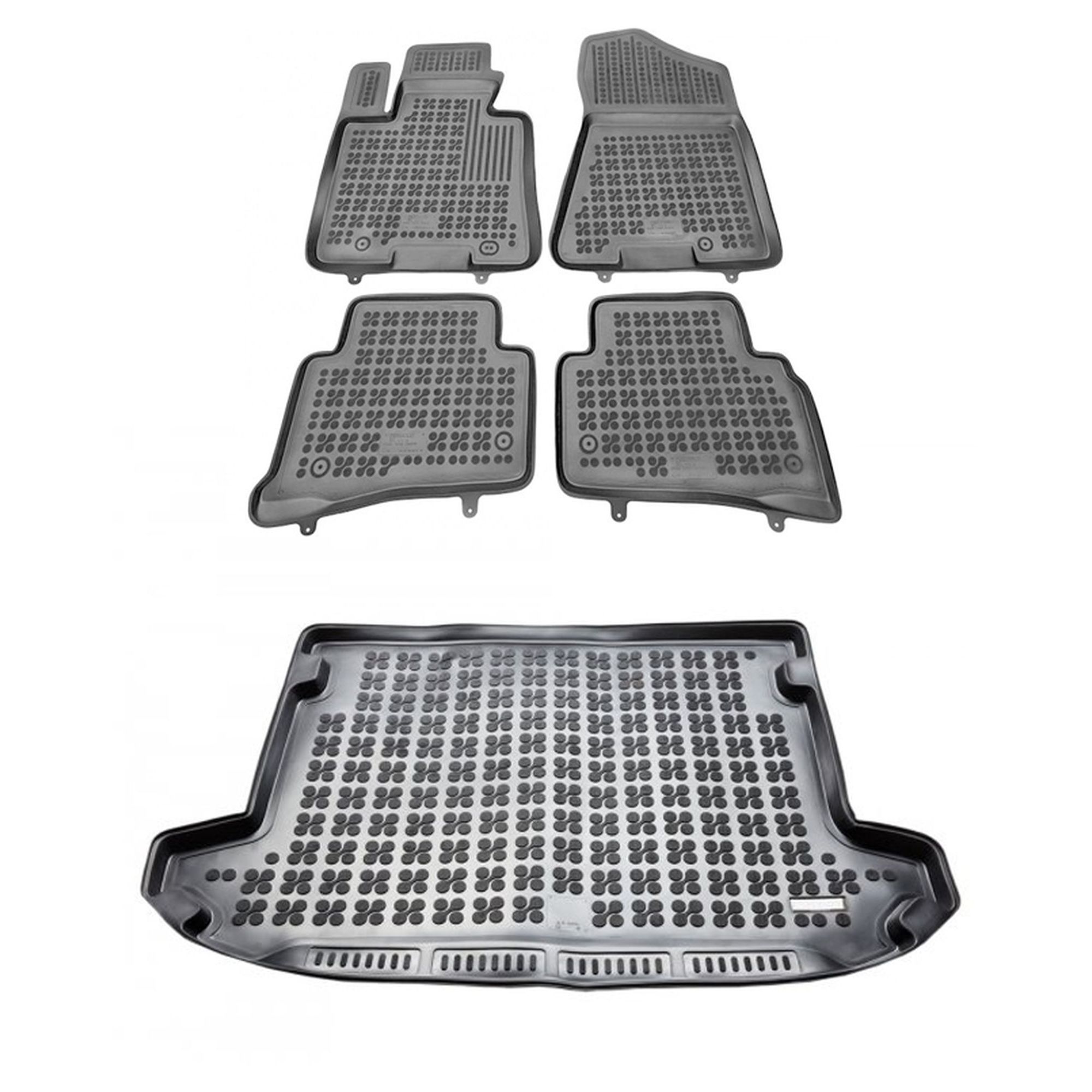 Gumová sada kobercov a rohože Kia Sportage IV 2015-2018 pred faceliftom