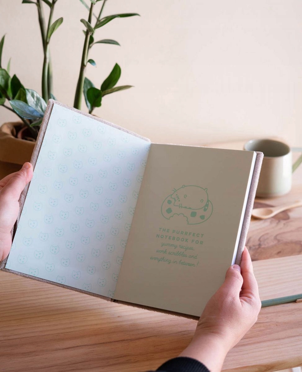 PUSHEEN ZESZYT NOTES NOTATNIK KOTEK PUSZIN FOODIE Format A5