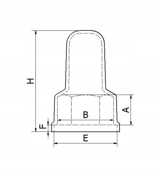 Osłona śruby M16 o wydłużonym kształcie M16 Kod producenta MS M16 H53