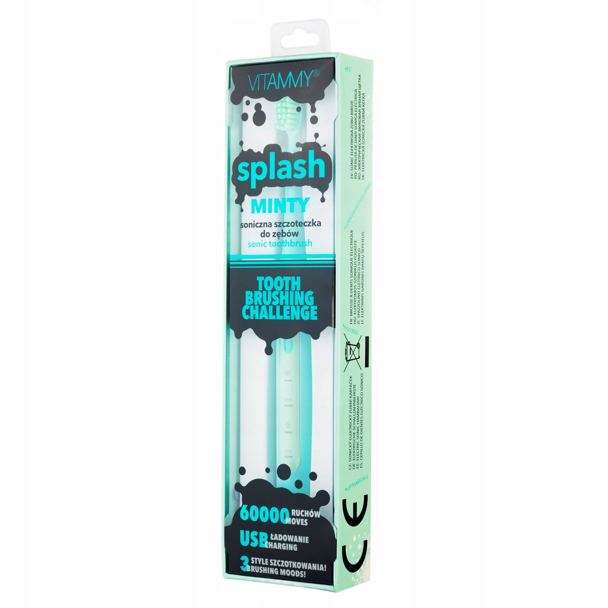 SZCZOTECZKA SONICZNA DO ZĘBÓW DLA DZIECI SPLASH Kod producenta SPLASH