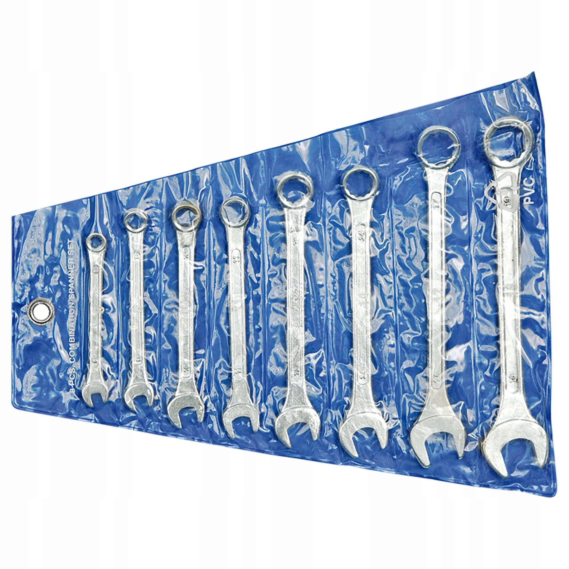 Zestaw Kluczy Płasko-oczkowych 6-19MM, 8 Szt., Stal Chrom, Etui