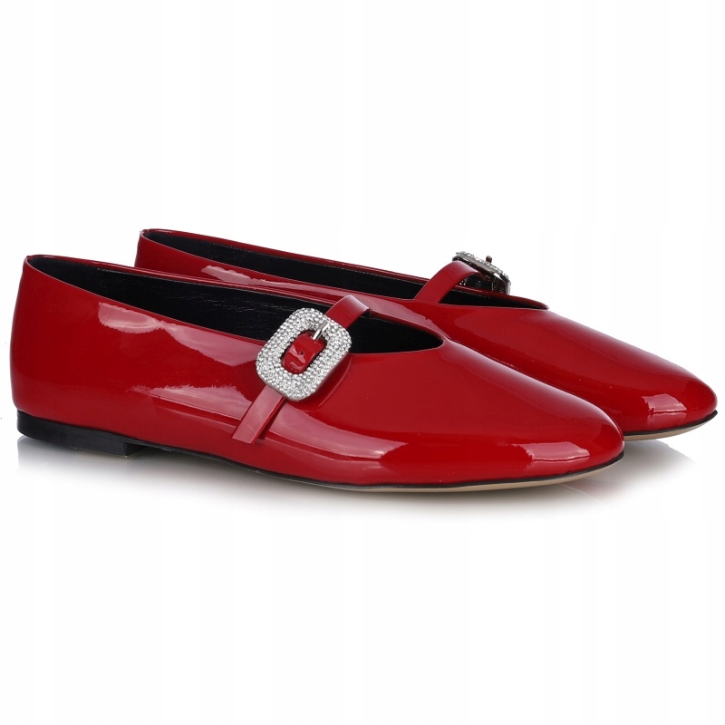 Dámské baleríny Bombonella červené 3T 6083-08 Red Patent Leather Vel. 36