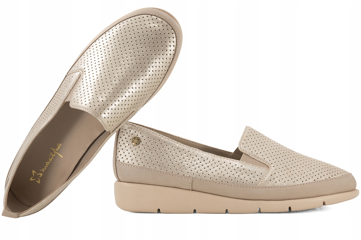 Maciejka P6505-25 Dámské Polobotky Balerínky Na Klínku Mokasíny