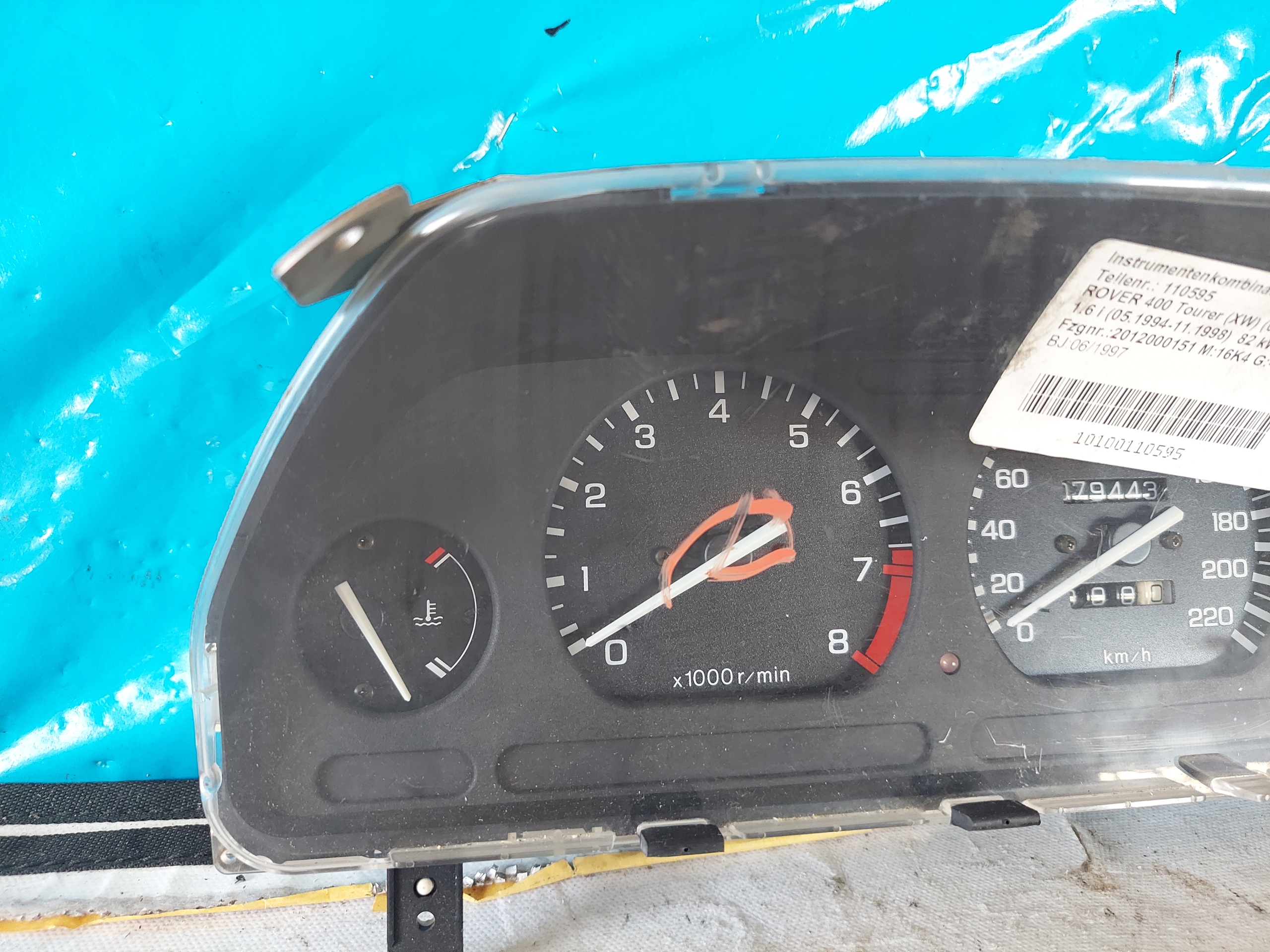 dials clock ROVER 400 1.6 B AR0025006