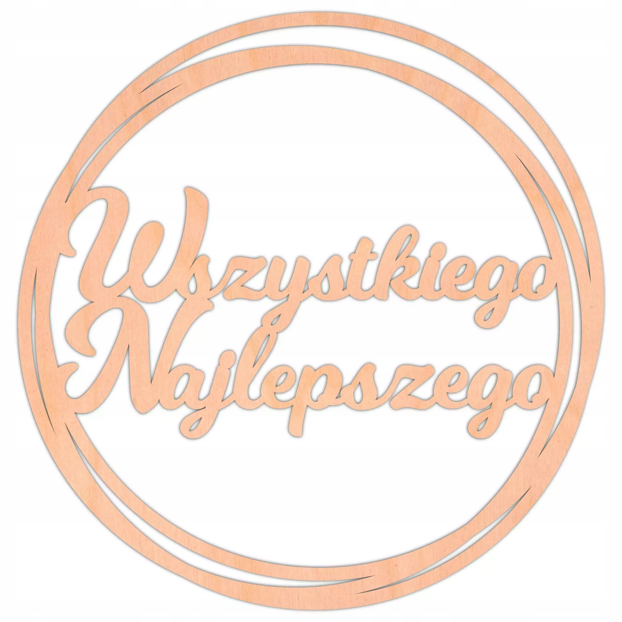 

Napis Wszystkiego Najlepszego obręcz 10cm