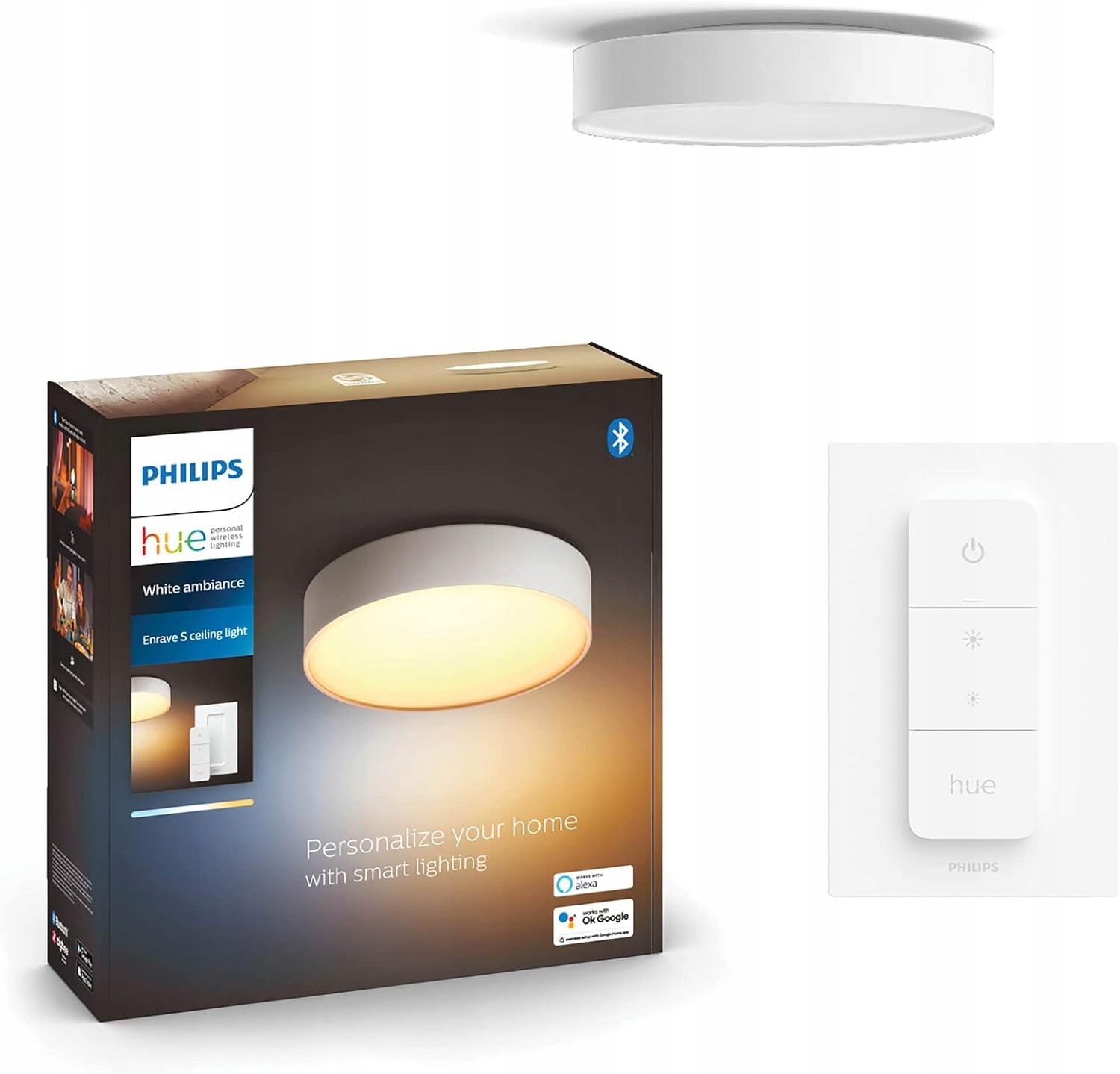 Inteligentné Led stropné Stropné Svietidlo Philips Hue Enrave S Tw 26 cm