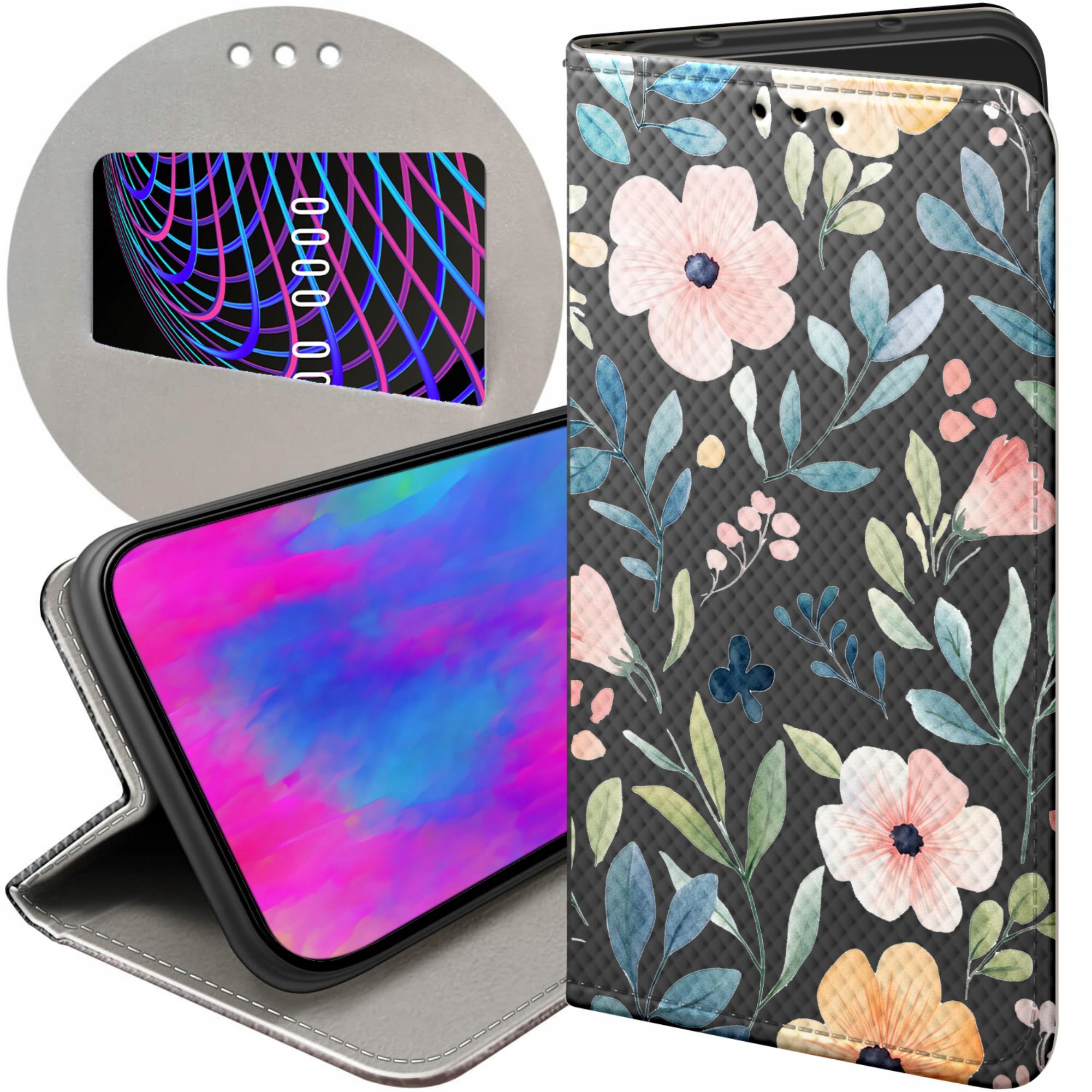 Etui Z Klapką Do Honor 400 Smart X7D 4G 5G Kwiaty Wiosna Słońce