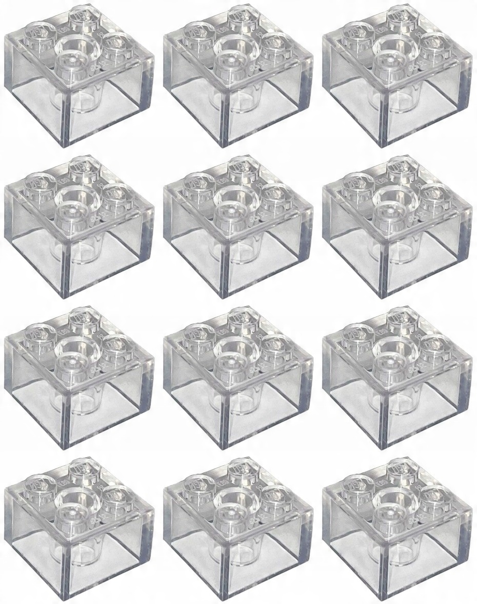 

Lego 3003 Klocek 2x2 przezroczysty (15g) 12 szt.