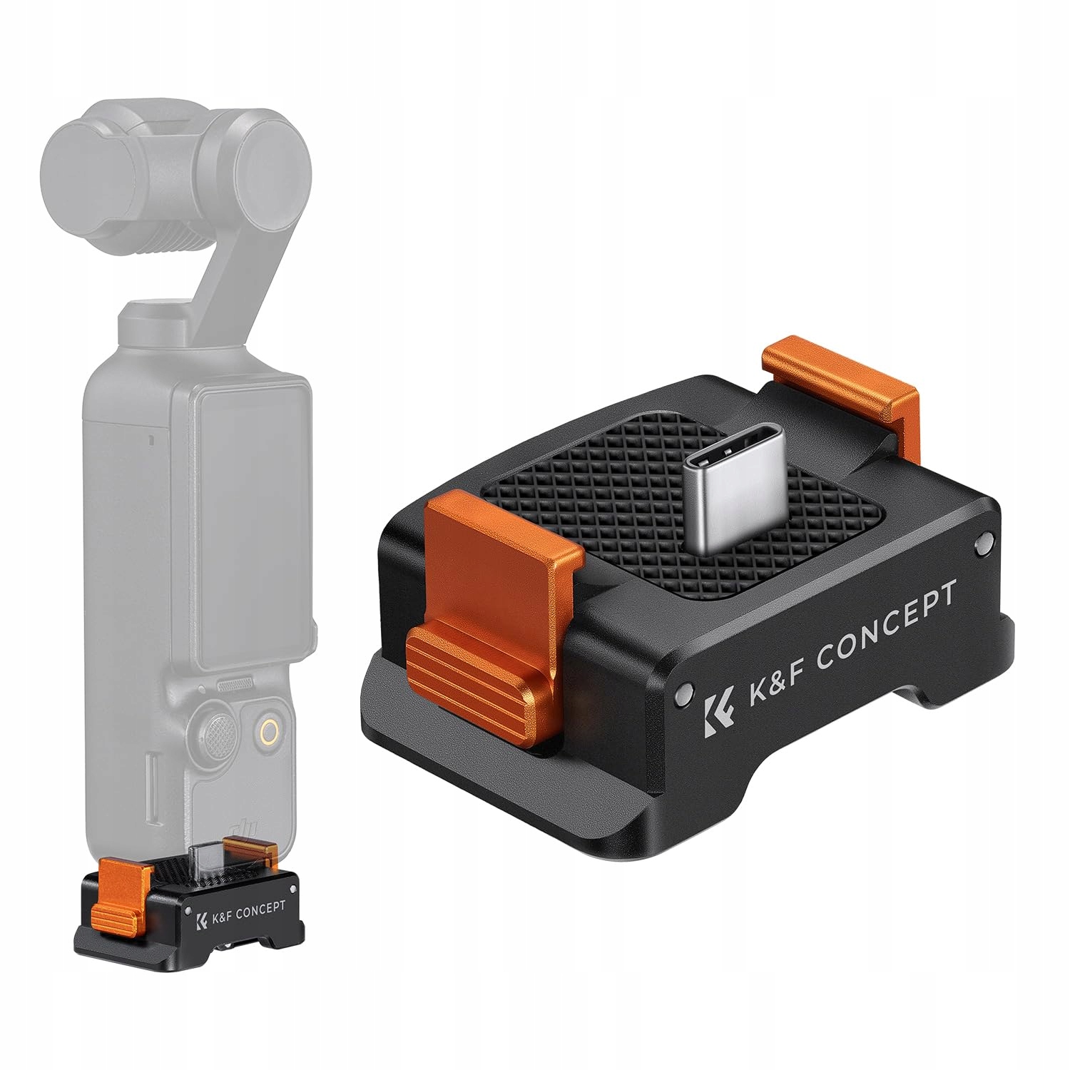 K&F CONCEPT Stacja Ładowania DJI Osmo Pocket 3 Typ-C Arca-Swiss Aluminium — miniatura 2