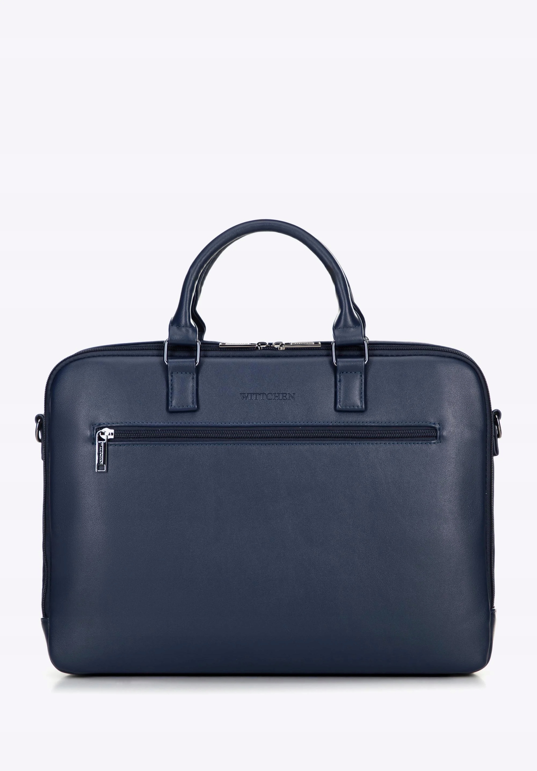 Tmavě modrá taška na notebook 16" Wittchen Office 100-3P-907-7, ekokůže