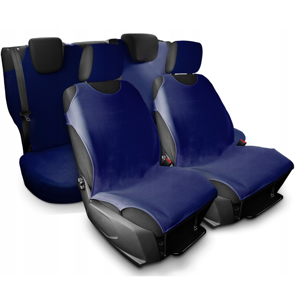 KOSZULKI POKROWCE SAMOCHODOWE TYŁ PRZÓD GRANATOWE 5907610200101 za