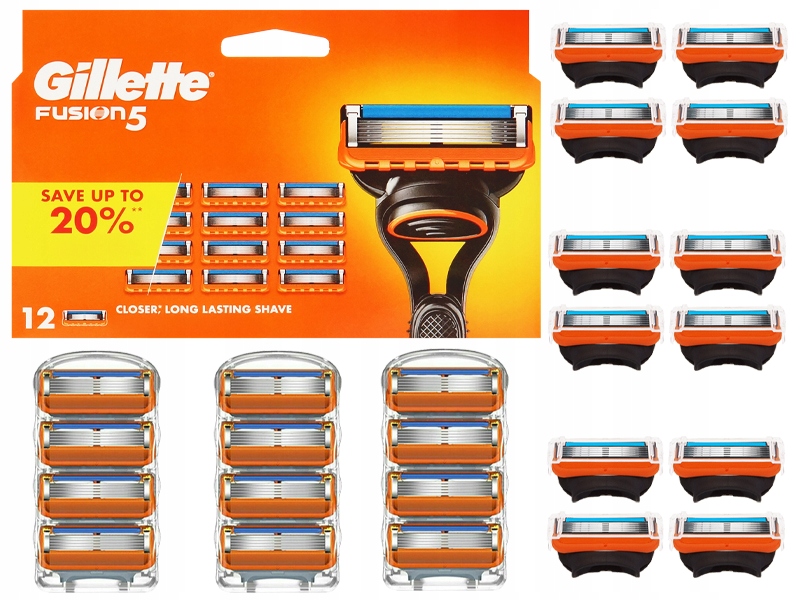 Originální Vložky Čepele Vyměnitelné Nůžky Pro Strojky Gillette Fusion 5 x 12