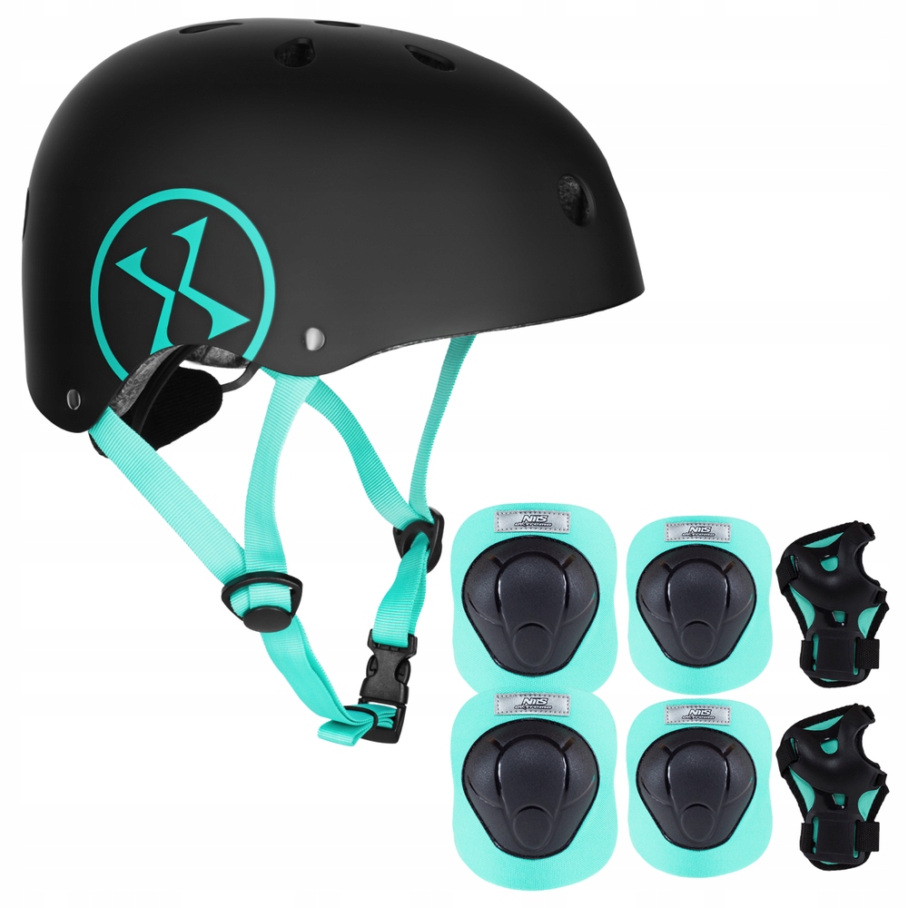Cyklistická přilba nastavitelná chrániče Komplet na kolečkové brusle Kolo Skateboard