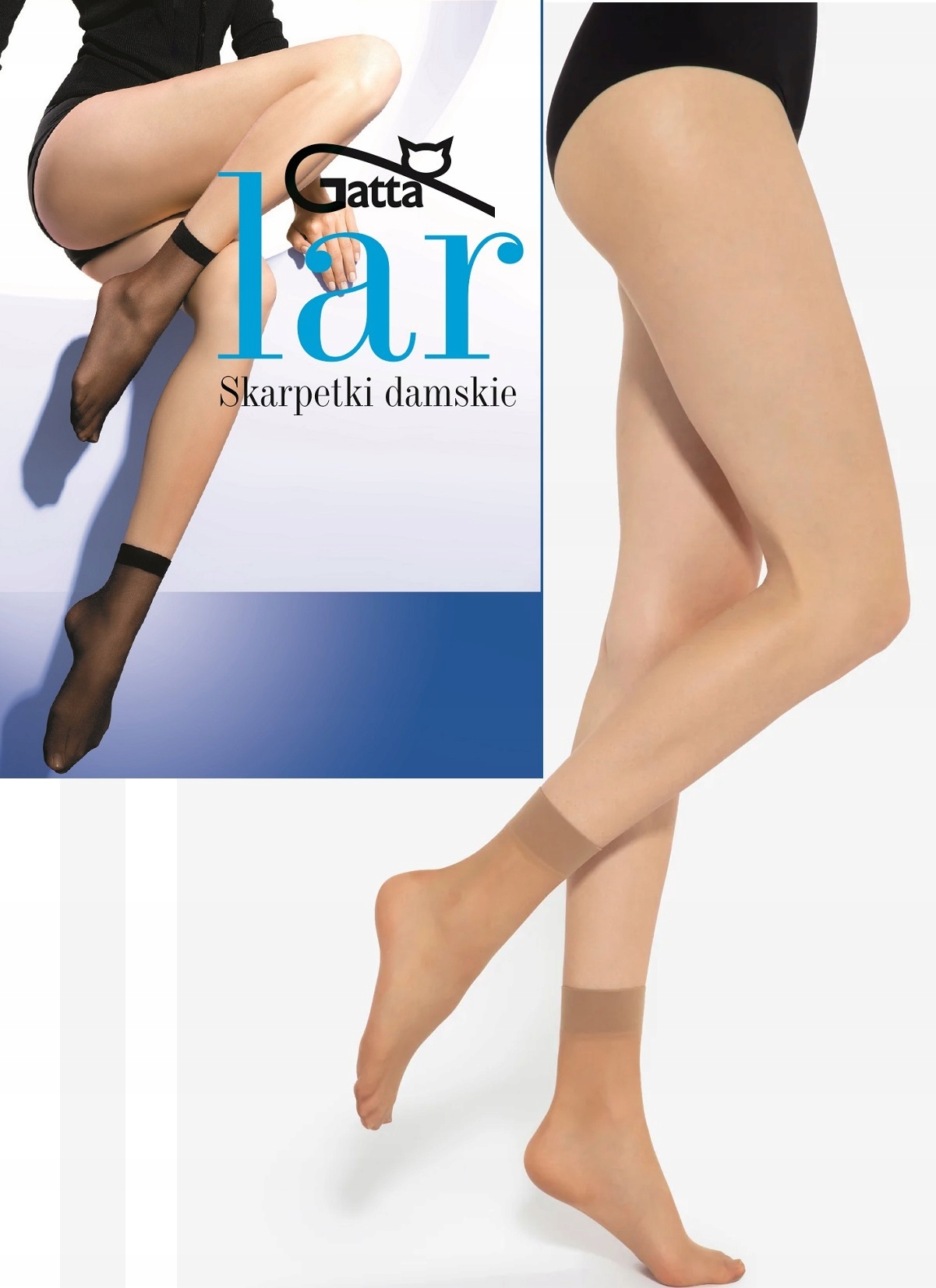 

Skarpetki damskie Lycra Gatta Lar Golden 2 pary.