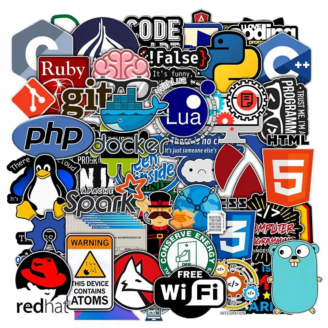 50x Stickers and Stickers - Programming za 81,58 zł z CHANGSHA ...