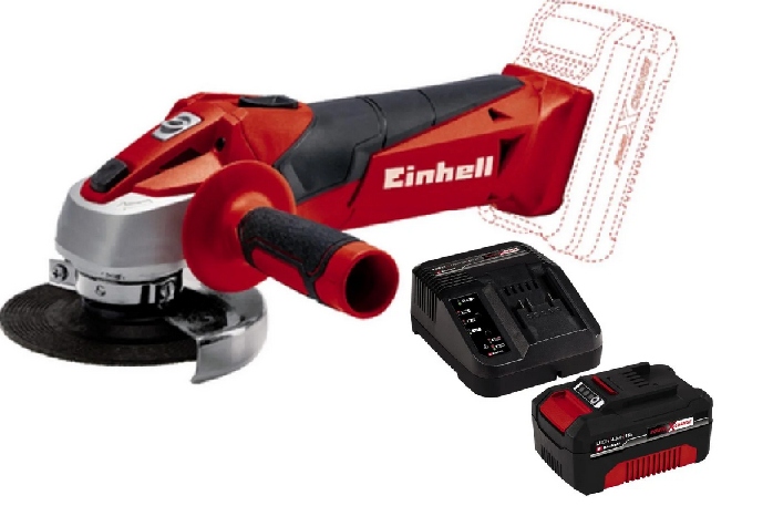 Einhell Úhlová Bruska Tc-ag 18/115 Li Set 4,0AH