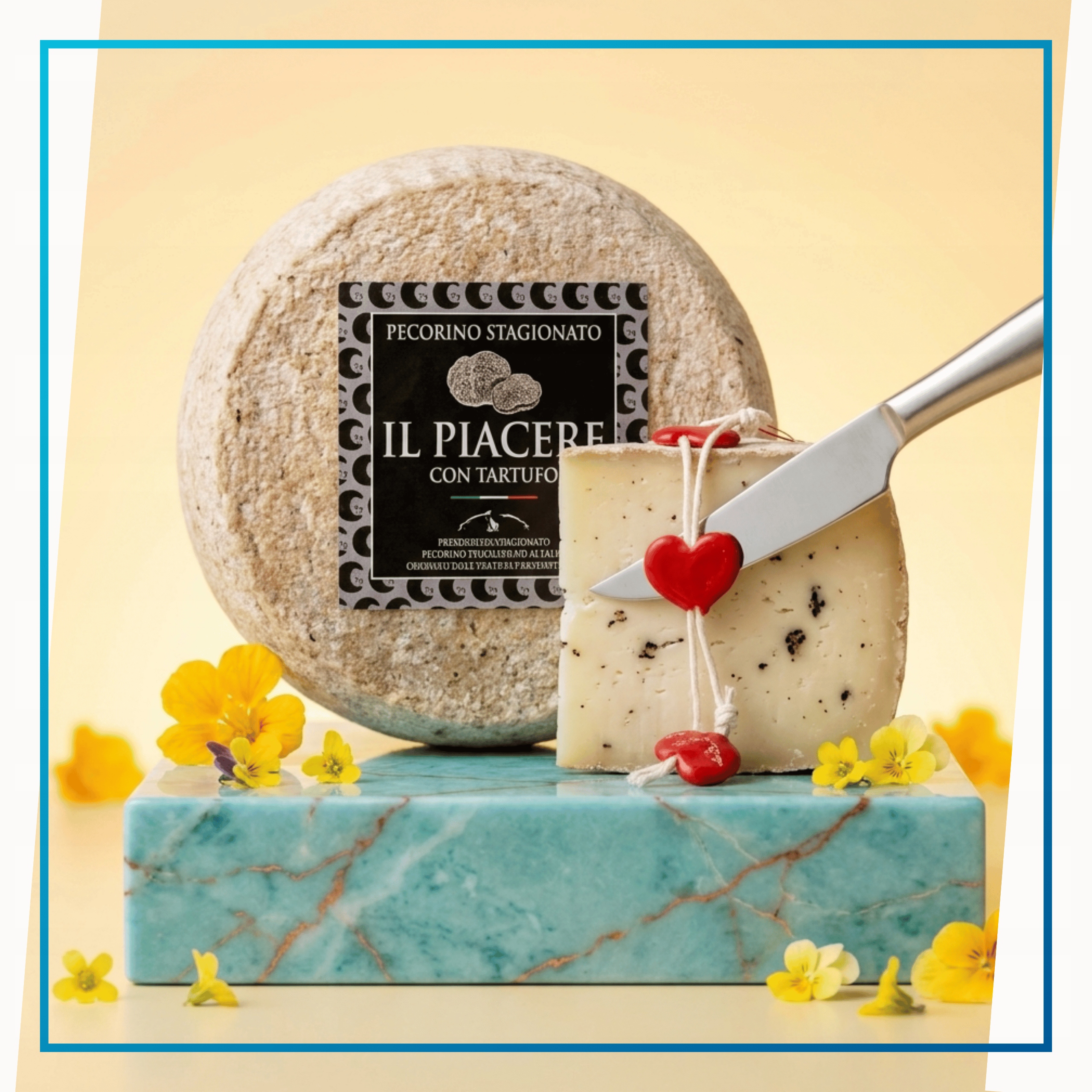 Pecorino włoski ser owczy z truflą letnią 2% Tuber Aestivum 300g