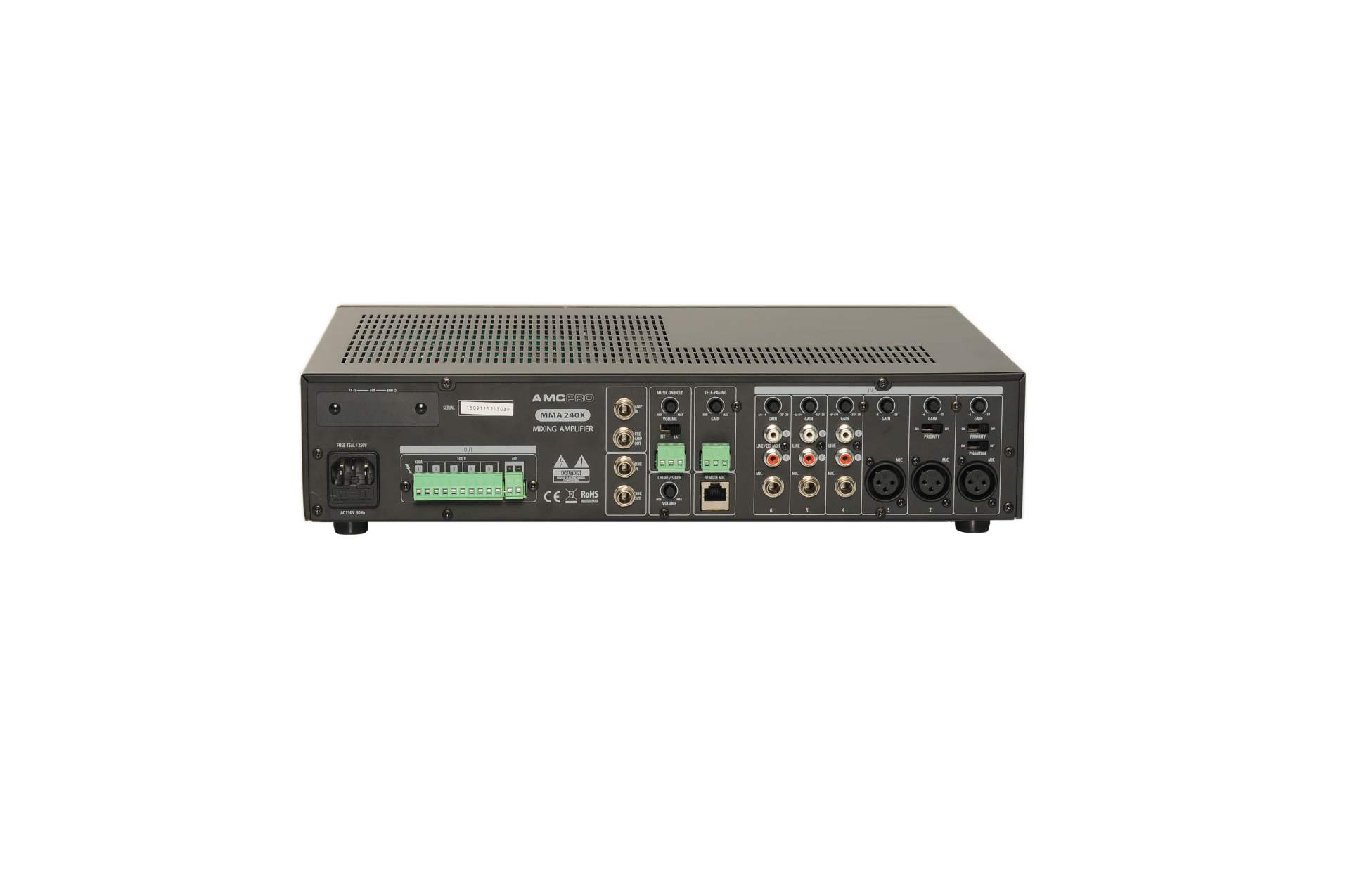 AMC MMA240X 5-STREFOWY WZMACNIACZ MIKSUJĄCY EAN (GTIN) 4779027625515