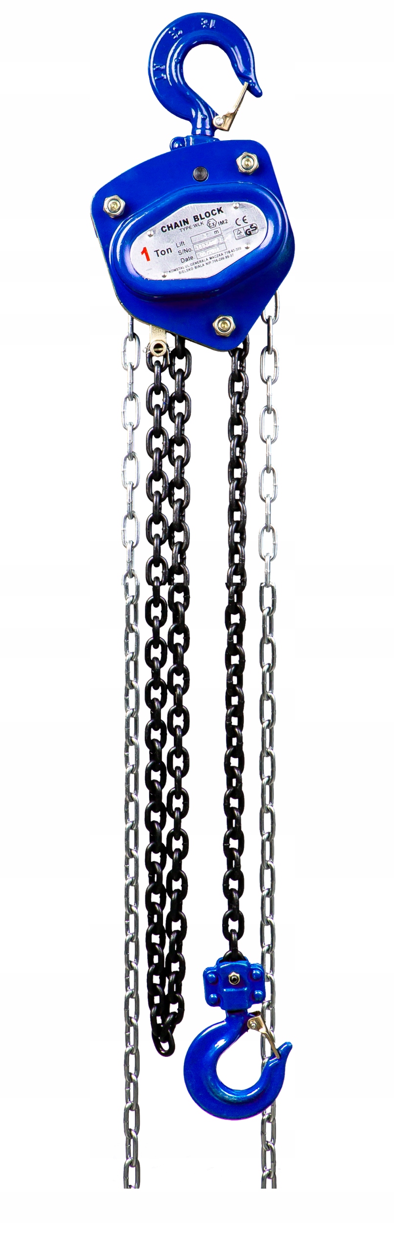 Ruční řetězový naviják 1000 kg 3 m