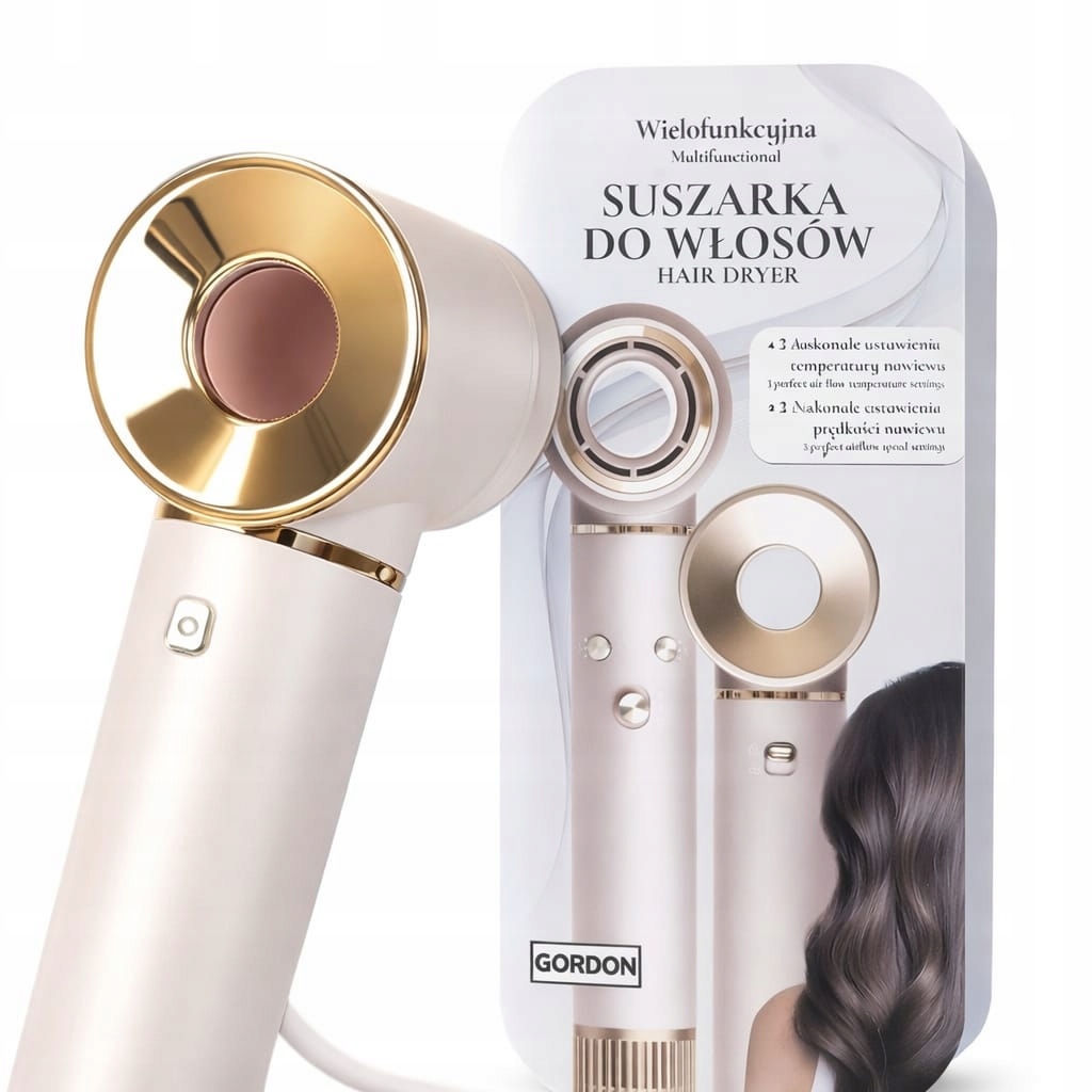 Suszarka Do Włosów Wielofunkcyjna 5 Końcówek Jonizacja Premium