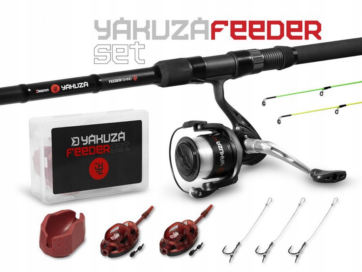 Zestaw Feeder Delphin Yakuza 3,60m 100g kołowrotek akcesoria /101005924