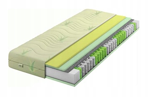 Matrace 140x200 taštičková pružinová Aloe Vera Visco H2 H3 soft 22cm