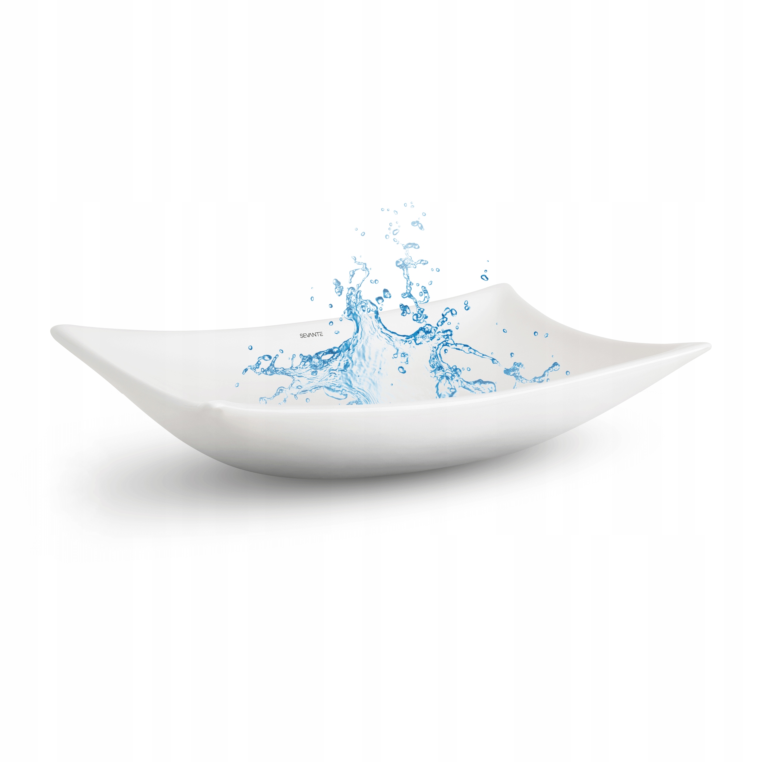 Keramická Umývadlová Doska Biela Obdĺžniková Voľne Stojaca