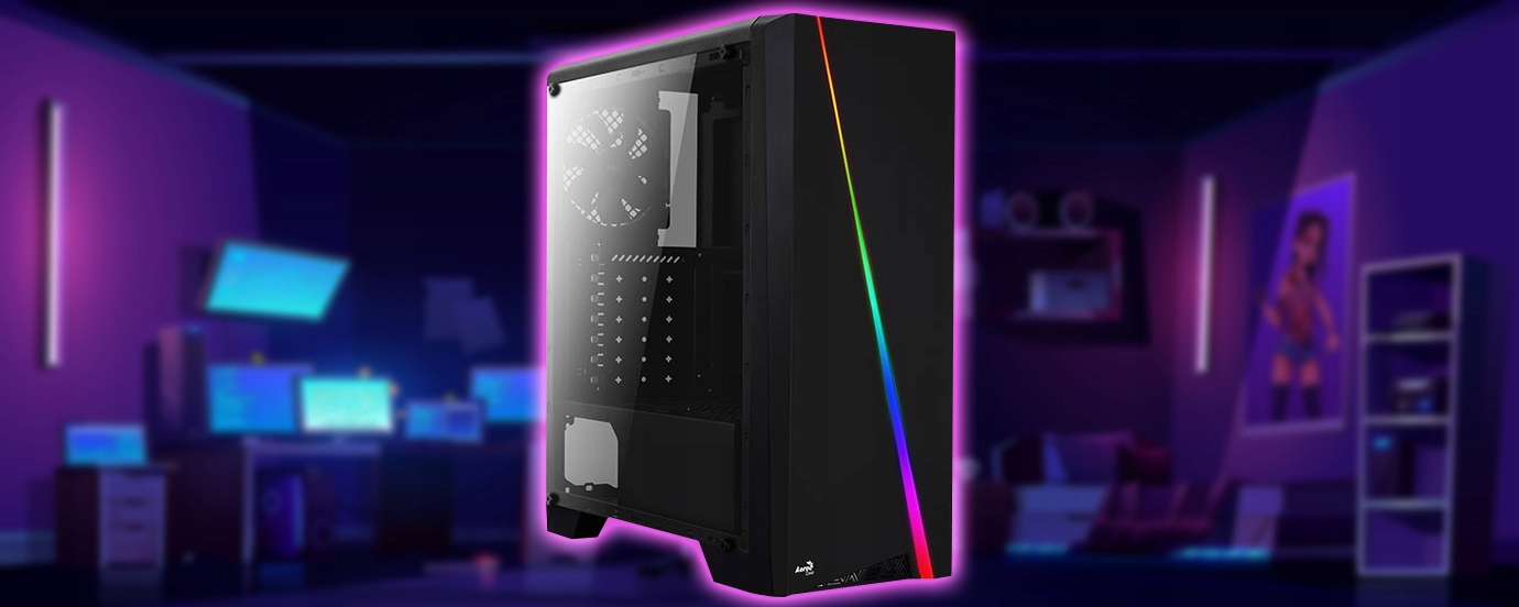 ZESTAW KOMPUTEROWY PC DO GIER i7 SSD LED RTX4060 Model ACTIVCOM i7 CP 32/240 AOC RTX4060