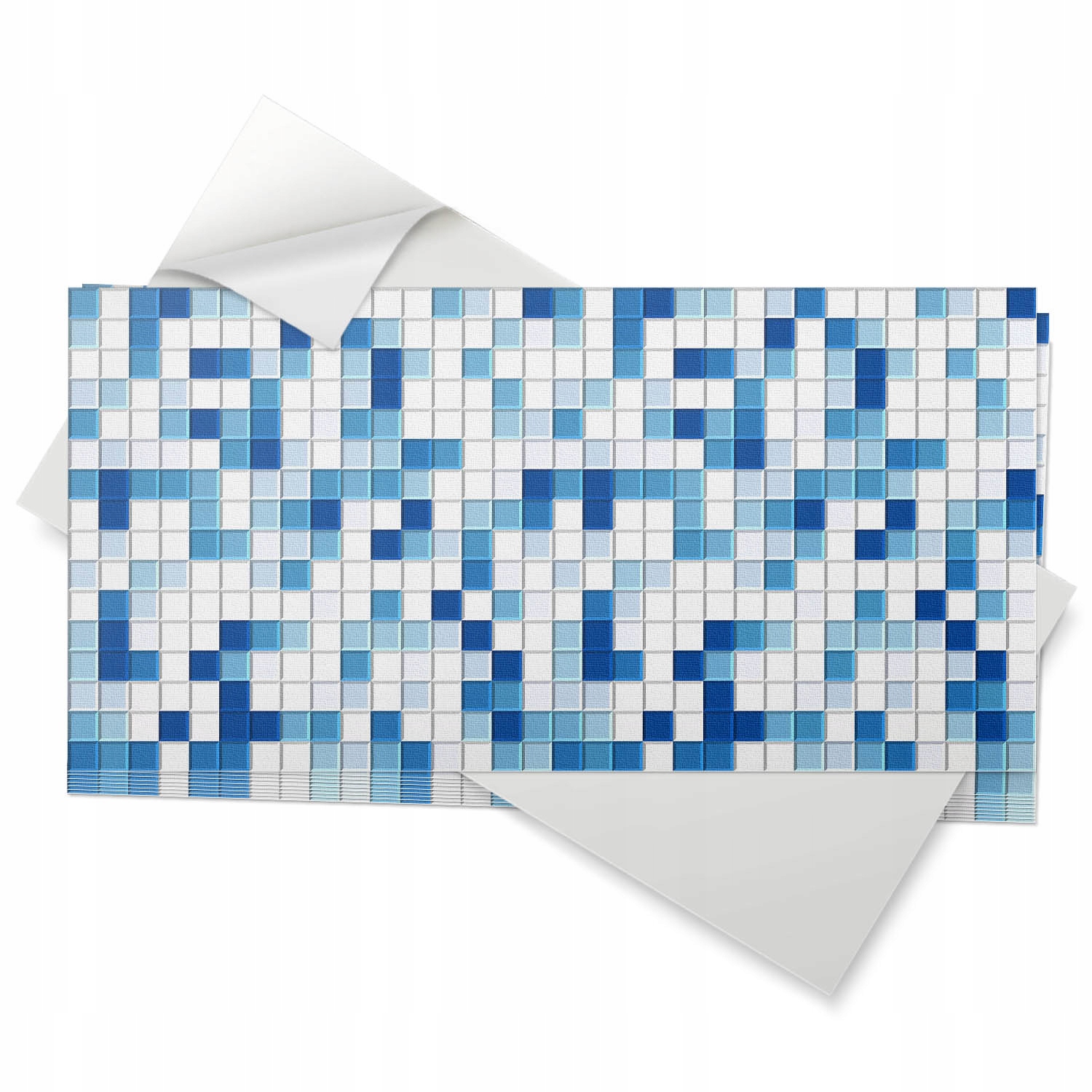 Vinylové dlaždice Nástěnné 10 ks 40x20 cm Mozaika v odstínech modré