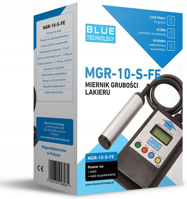 Miernik grubosci lakieru MGR 10 S FE Producent code MGR 10 S FE