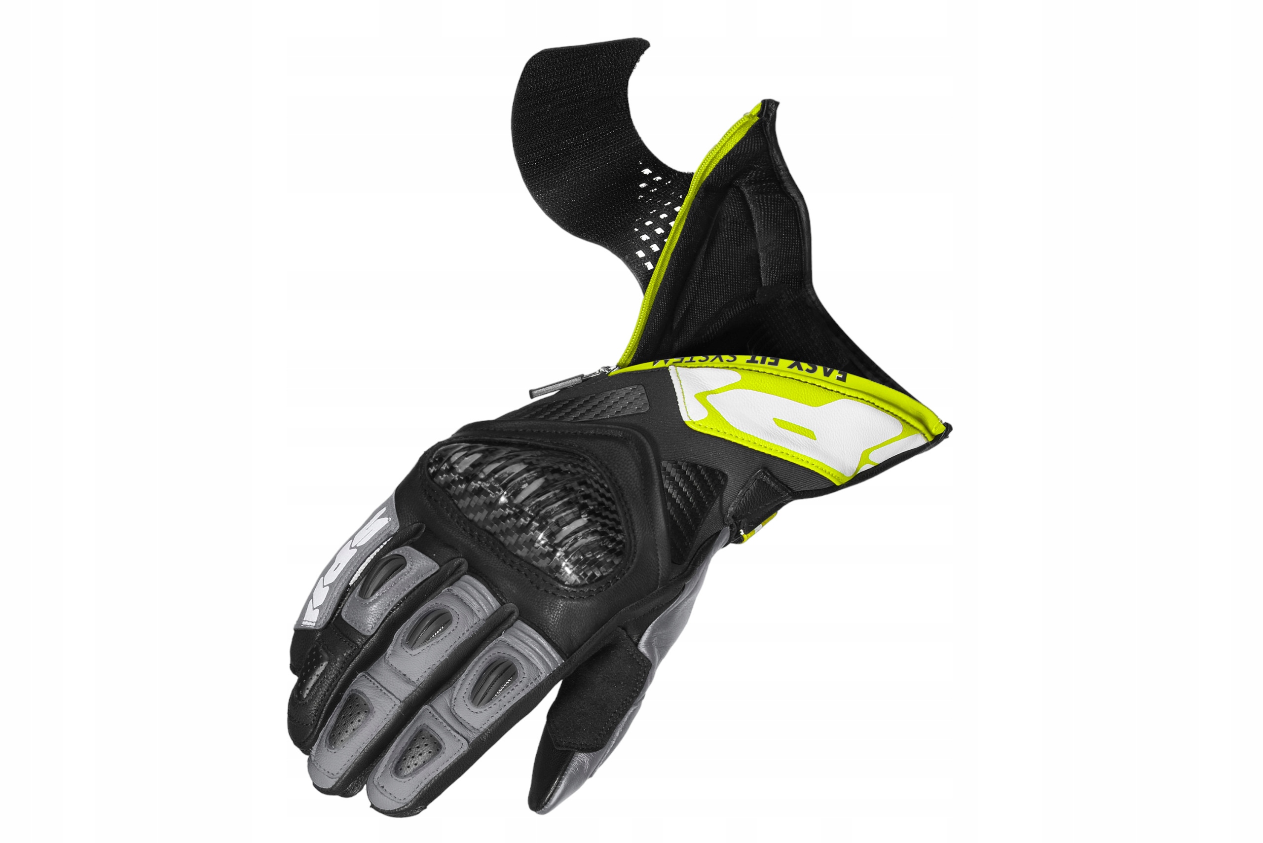 Rękawice motocyklowe Spidi Carbo Fit czarno-żółte fluo S Model Carbo Fit