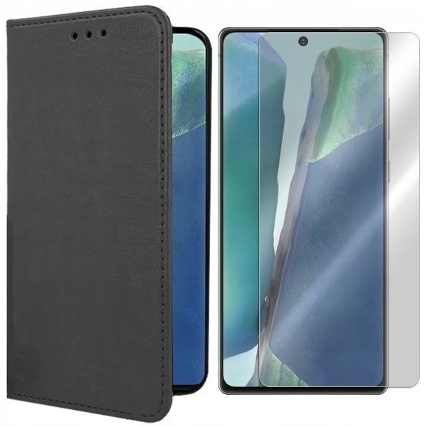 

Etui Do Samsung Galaxy Note 20 Case Skóra + Szkło