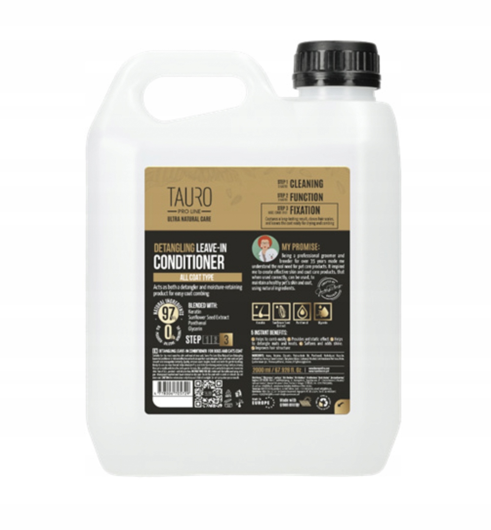 Levně Tauro Pro Line Detangling Leave In Rozčesávací Kondicionér 2000 ml