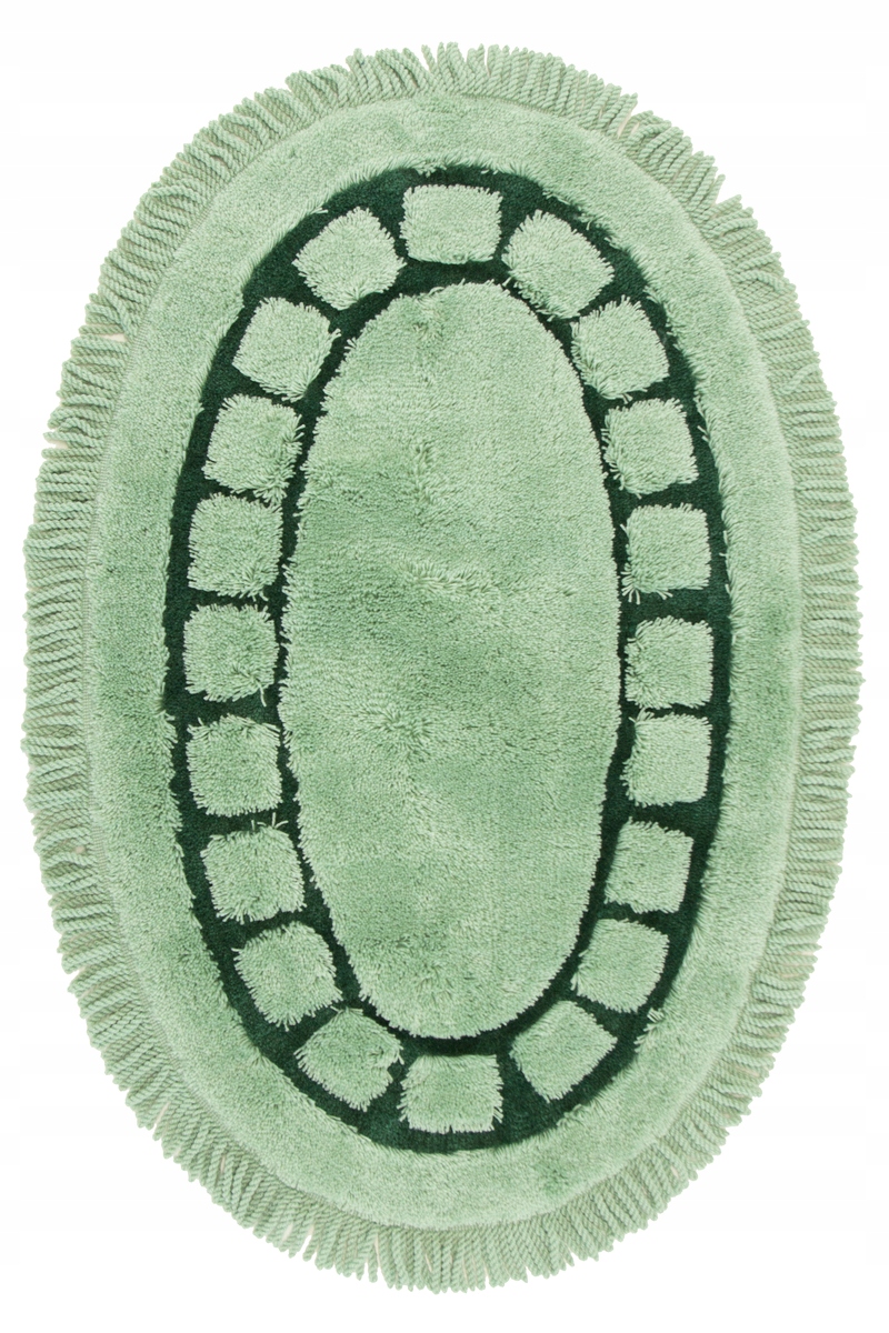 

60x100 cm Miękki Dywan Owal Do Łazienki Pistacja