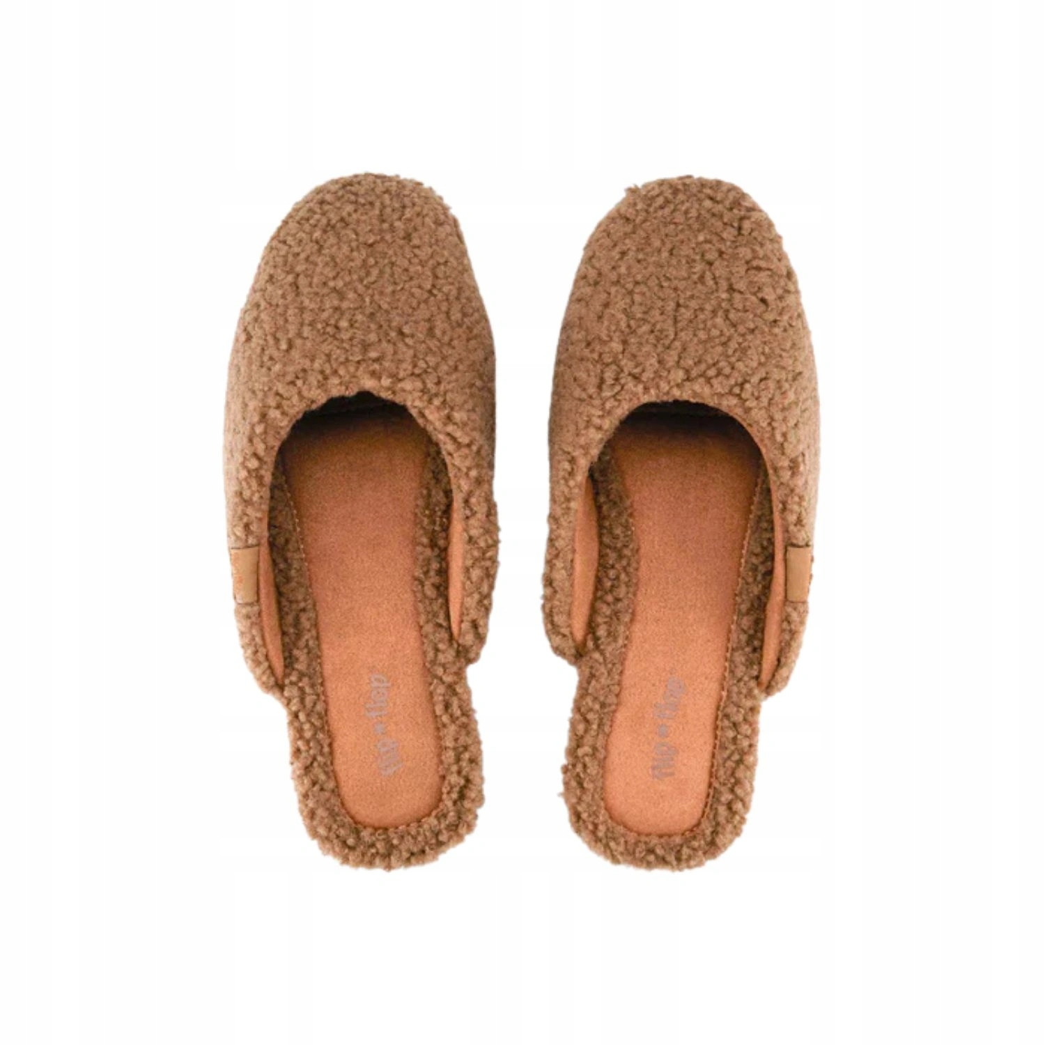 Dámské Papuče Flip Flop Fina hnědé kožešinové pantofle teplé domácí vel. 39