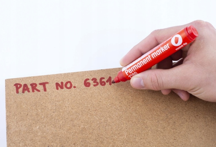 MARKER PERMANENTNY OKRĄGŁY CZERWONY 1szt EAN (GTIN) 5907814630476