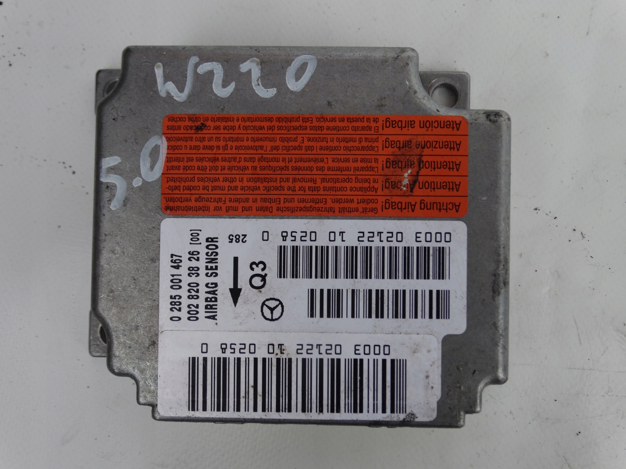 module SENSOR airbag MERCEDES A170 0 285 001 467