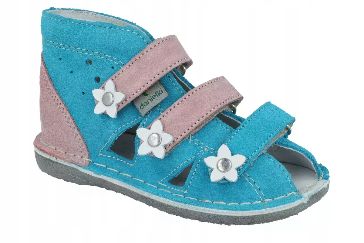 Danielki profilaktyczne kapcie do przedszkola S124 dla dziewczynki R18