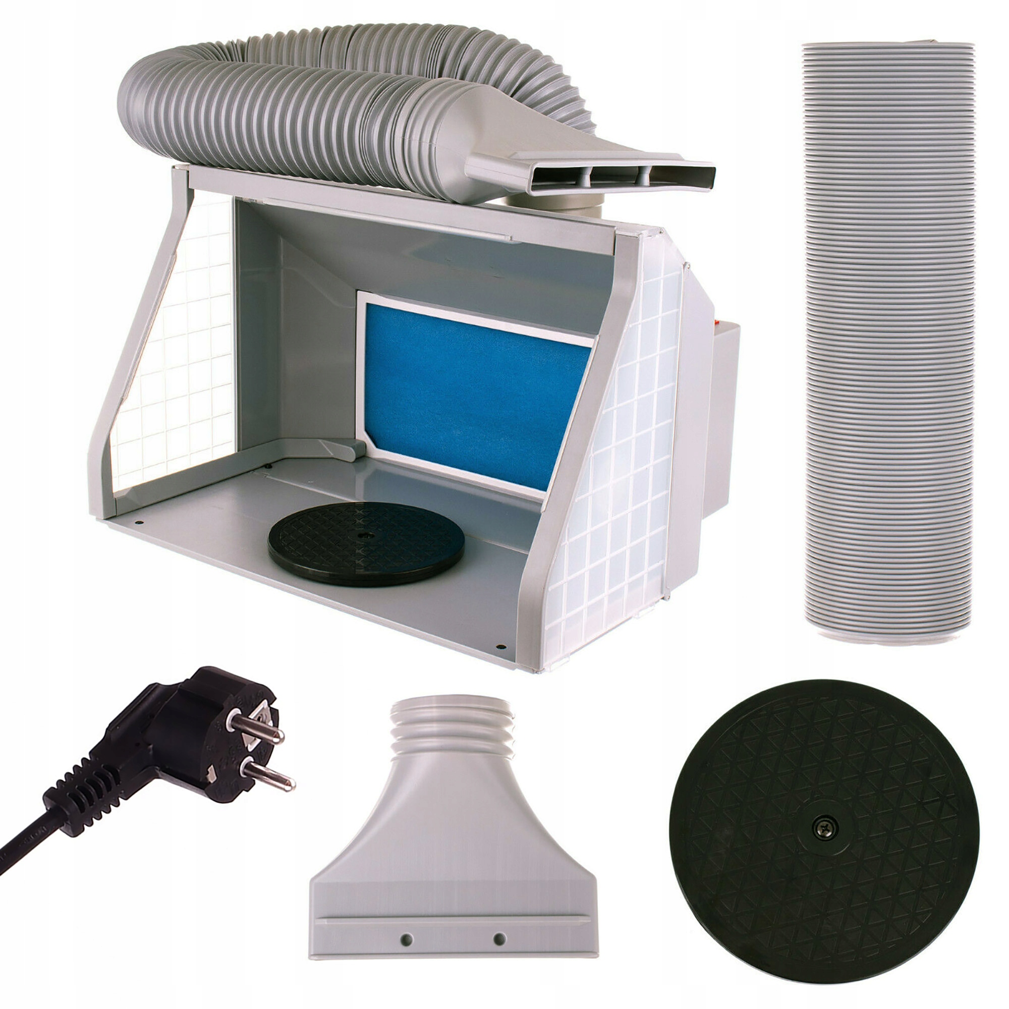 Lakovací Kabina Přenosný Ventilátor Osvětlení Modelář