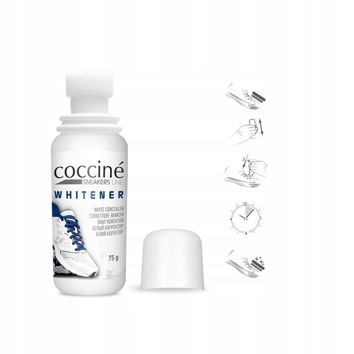 WYBIELACZ KOREKTOR DO BIAŁYCH BUTÓW SNEAKERS Pojemność 75 ml