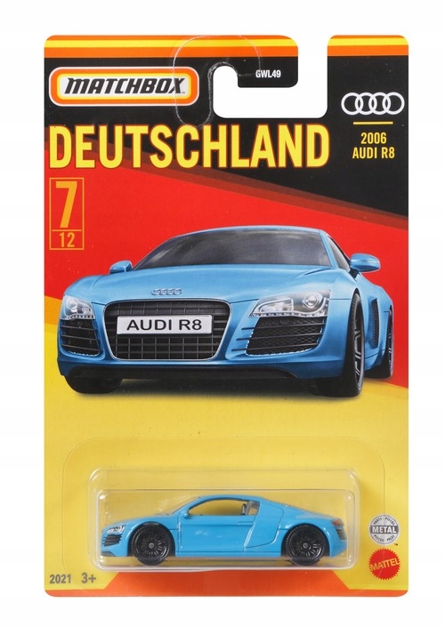 

Matchbox Samochodzik 2006 Audi R8 GWL53