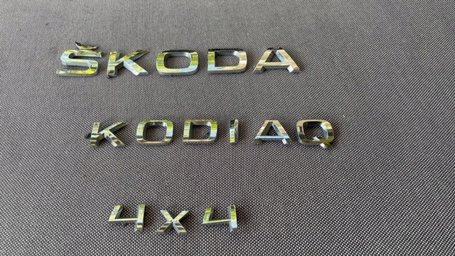 SKODA KODIAQ НАПИС ЕМБЛЕМА НА ЛЮКУ, НОВА МОДЕЛЬ