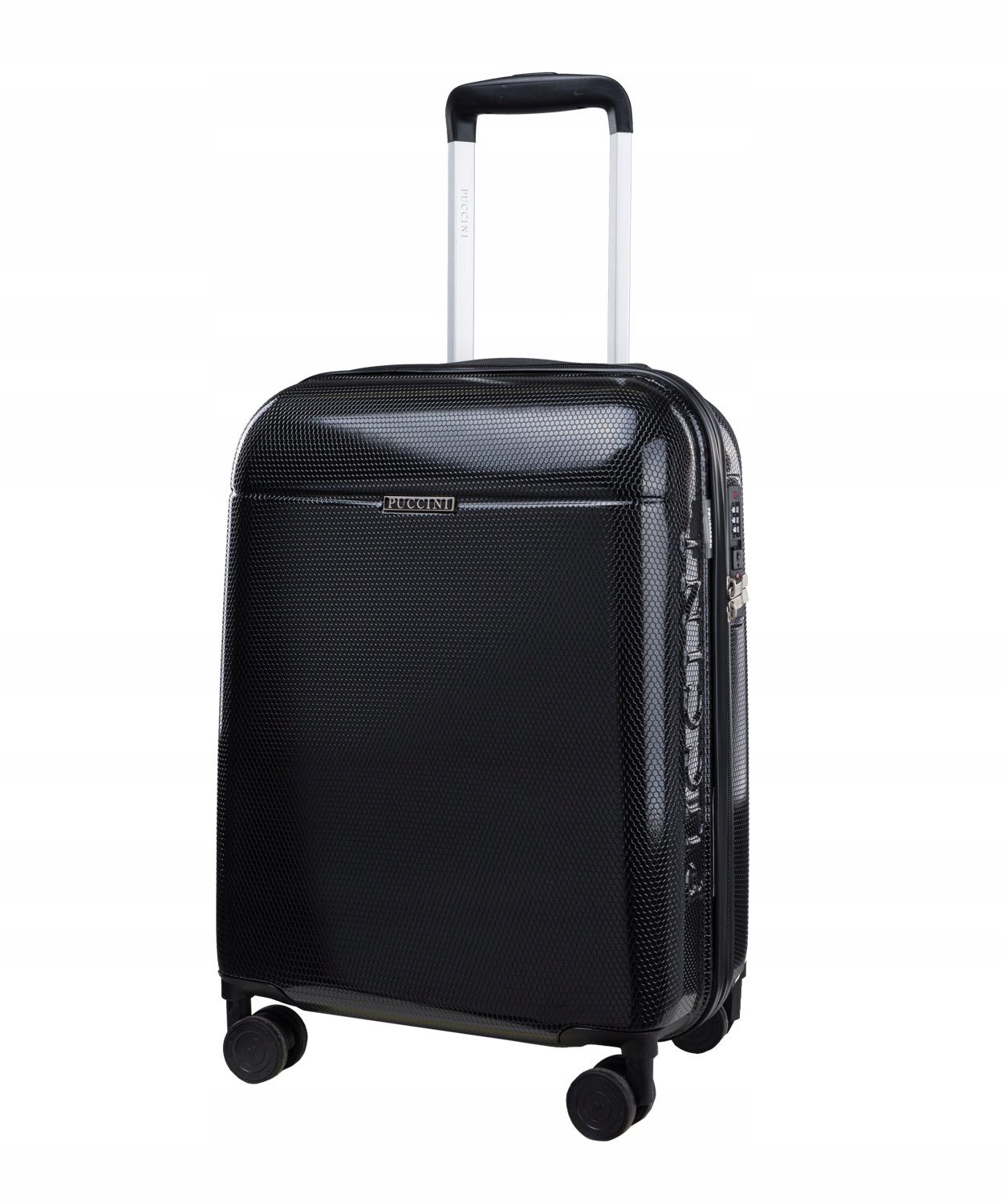 Walizka Kabinowa Podróżna Na Kółkach Twarda Puccini Czarna PC052C 1