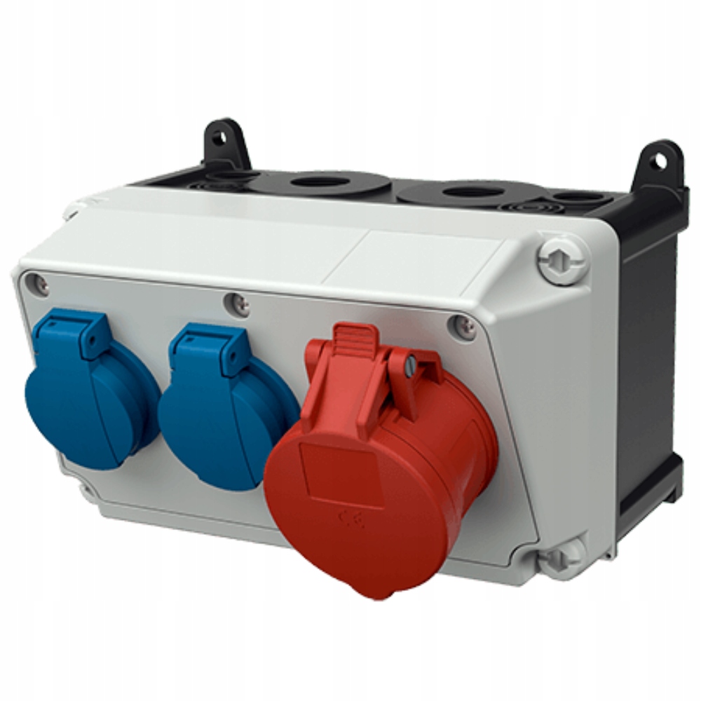Stavebný rozvádzač Amaxx 910007 16A 400V 2x230V Schuko IP44 Mennekes