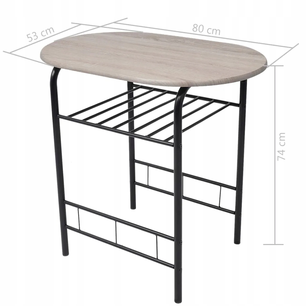 Stolik śniadaniowy MDF Kolor blatu czarny