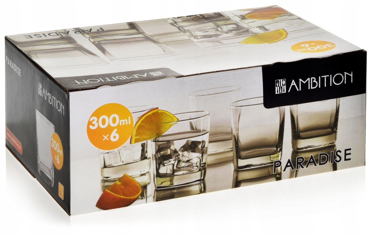 

Niskie szklanki do whisky drinków Paradise 300ml